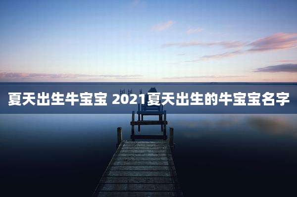 夏天出生牛宝宝 2021夏天出生的牛宝宝名字