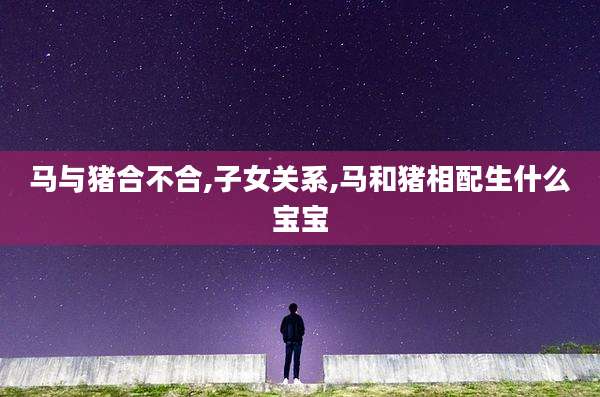 马与猪合不合,子女关系,马和猪相配生什么宝宝