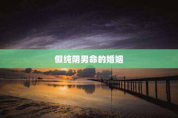 假纯阴男命的婚姻
