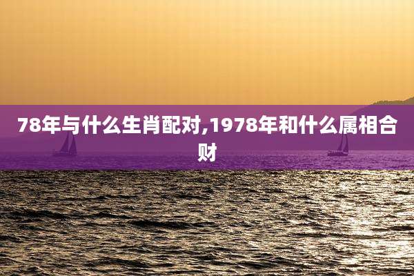 78年与什么生肖配对,1978年和什么属相合财
