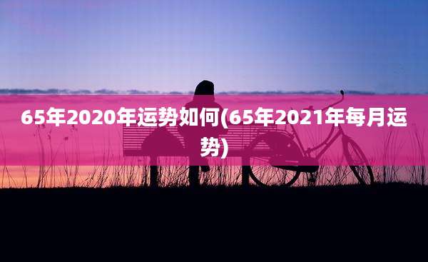 65年2020年运势如何(65年2021年每月运势)