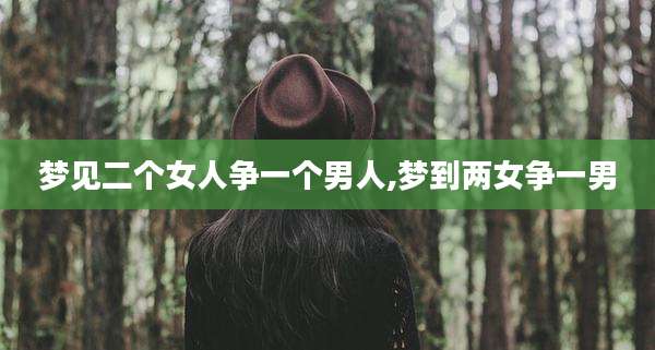 梦见二个女人争一个男人,梦到两女争一男