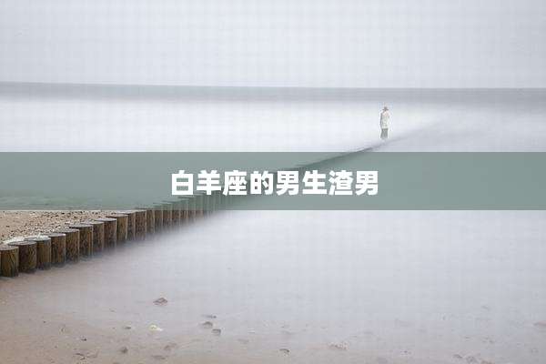 白羊座的男生渣男