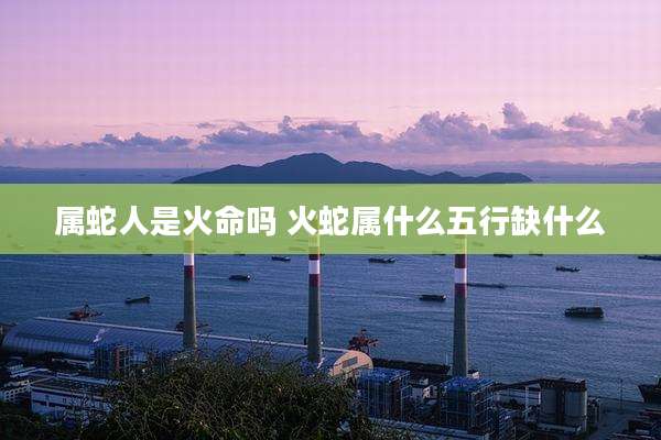 属蛇人是火命吗 火蛇属什么五行缺什么