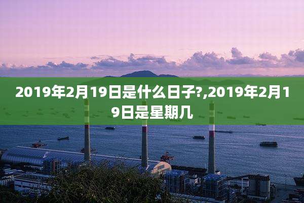 2019年2月19日是什么日子?,2019年2月19日是星期几
