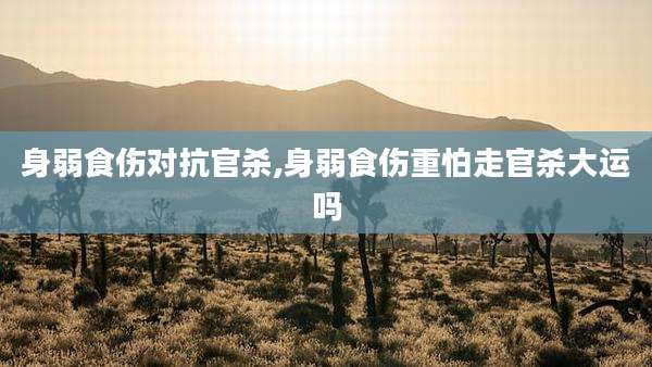 身弱食伤对抗官杀,身弱食伤重怕走官杀大运吗