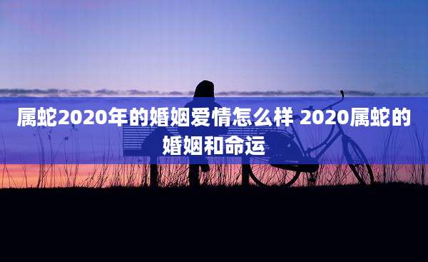 属蛇2020年的婚姻爱情怎么样 2020属蛇的婚姻和命运