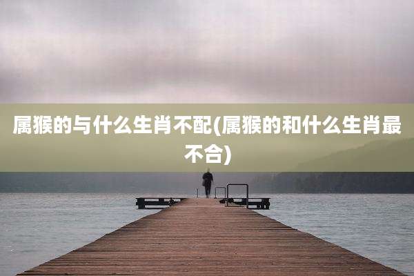 属猴的与什么生肖不配(属猴的和什么生肖最不合)