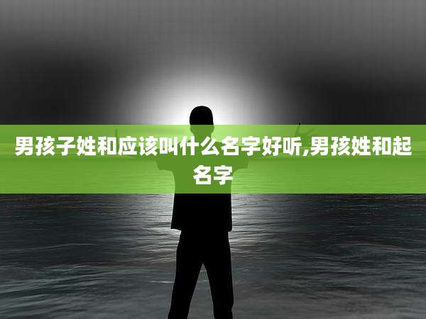 男孩子姓和应该叫什么名字好听,男孩姓和起名字