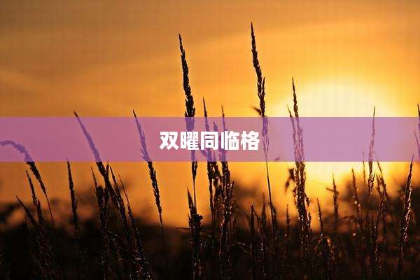 双曜同临格