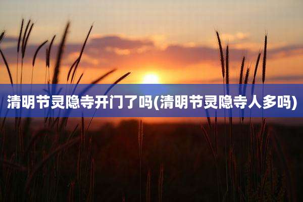清明节灵隐寺开门了吗(清明节灵隐寺人多吗)