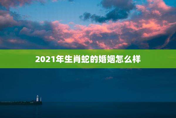 2021年生肖蛇的婚姻怎么样