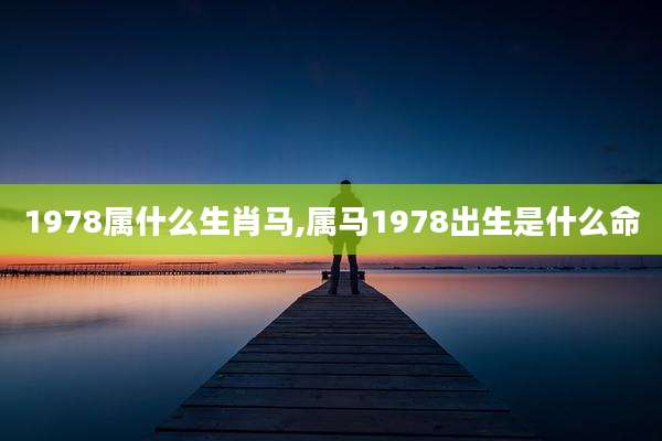 1978属什么生肖马,属马1978出生是什么命