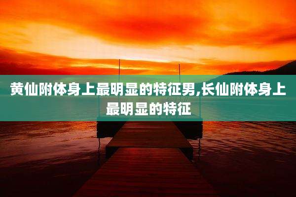 黄仙附体身上最明显的特征男,长仙附体身上最明显的特征