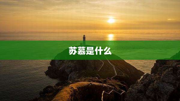 苏慕是什么