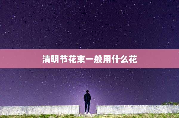 清明节花束一般用什么花