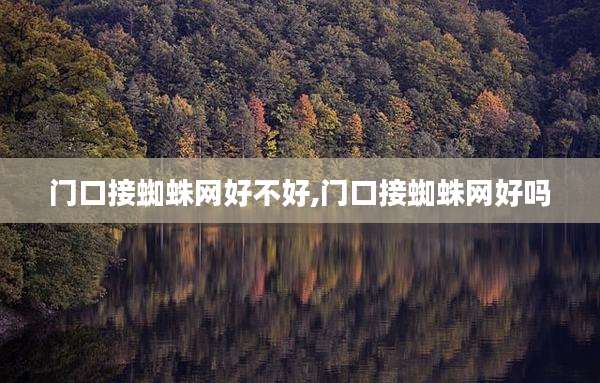 门口接蜘蛛网好不好,门口接蜘蛛网好吗