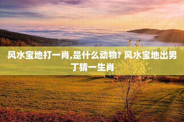 风水宝地打一肖,是什么动物? 风水宝地出男丁猜一生肖