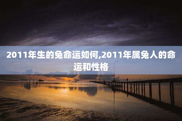 2011年生的兔命运如何,2011年属兔人的命运和性格