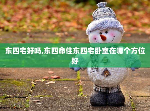 东四宅好吗,东四命住东四宅卧室在哪个方位好