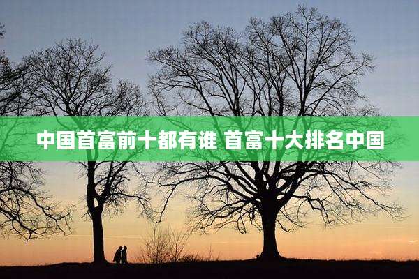 中国首富前十都有谁 首富十大排名中国
