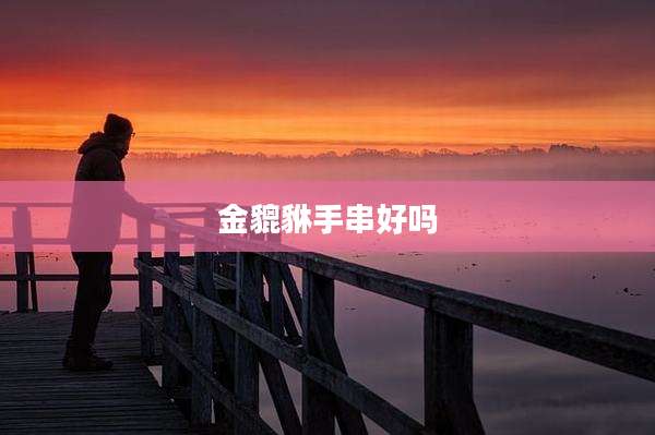 金貔貅手串好吗
