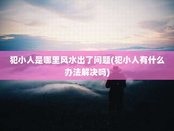 犯小人是哪里风水出了问题(犯小人有什么办法解决吗)