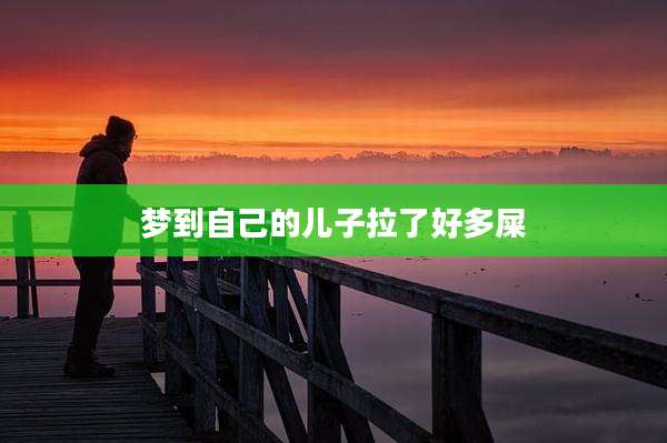 梦到自己的儿子拉了好多屎