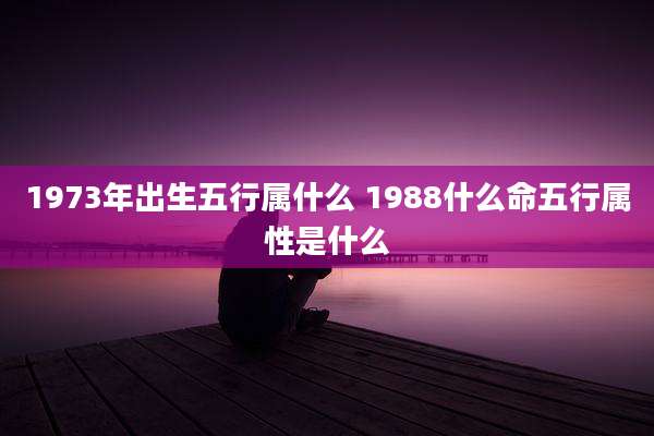 1973年出生五行属什么 1988什么命五行属性是什么