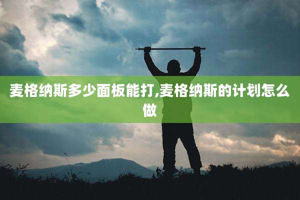 麦格纳斯多少面板能打,麦格纳斯的计划怎么做