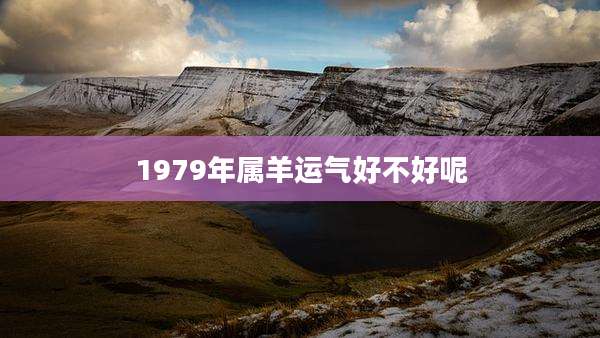 1979年属羊运气好不好呢