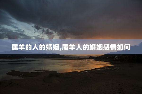 属羊的人的婚姻,属羊人的婚姻感情如何