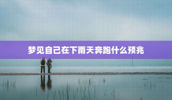 梦见自己在下雨天奔跑什么预兆