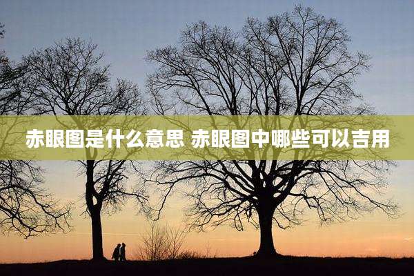赤眼图是什么意思 赤眼图中哪些可以吉用