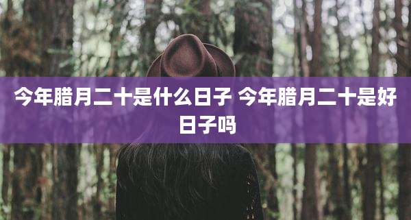 今年腊月二十是什么日子 今年腊月二十是好日子吗