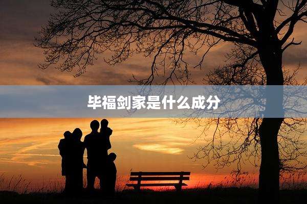毕福剑家是什么成分