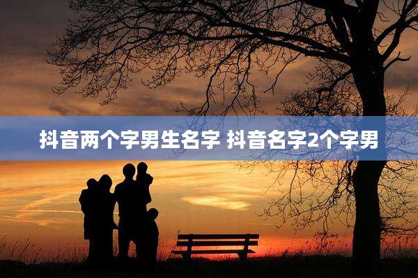 抖音两个字男生名字 抖音名字2个字男
