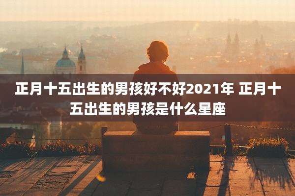 正月十五出生的男孩好不好2021年 正月十五出生的男孩是什么星座