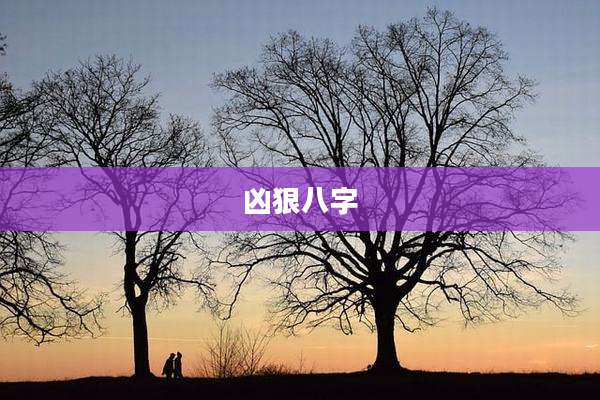 凶狠八字