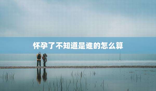 怀孕了不知道是谁的怎么算