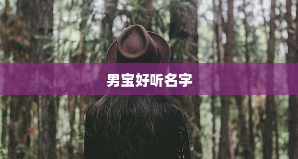 男宝好听名字