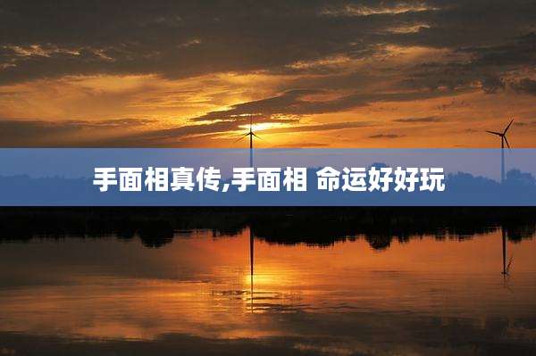 手面相真传,手面相 命运好好玩