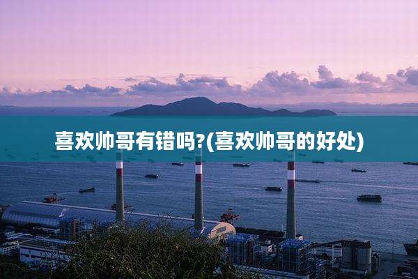 喜欢帅哥有错吗?(喜欢帅哥的好处)