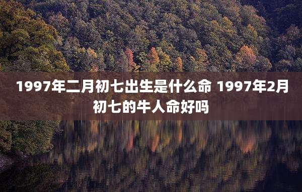 1997年二月初七出生是什么命 1997年2月初七的牛人命好吗