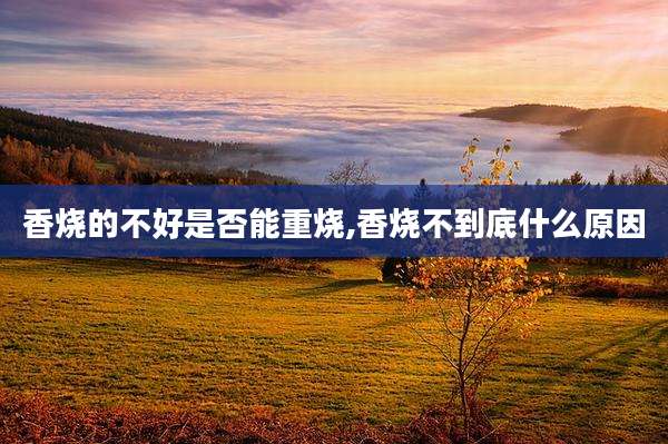香烧的不好是否能重烧,香烧不到底什么原因
