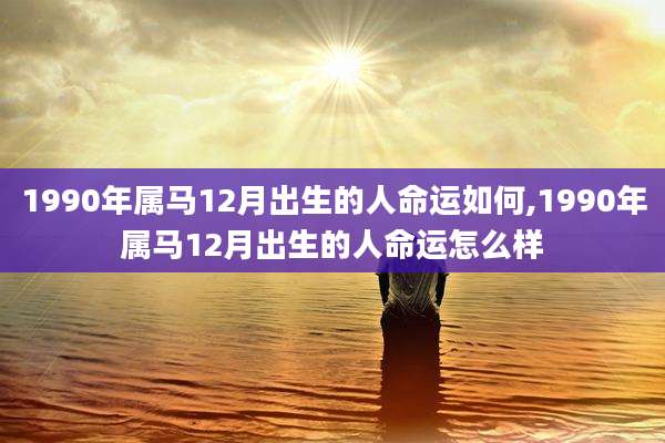 1990年属马12月出生的人命运如何,1990年属马12月出生的人命运怎么样