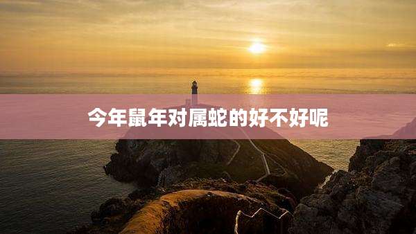 今年鼠年对属蛇的好不好呢