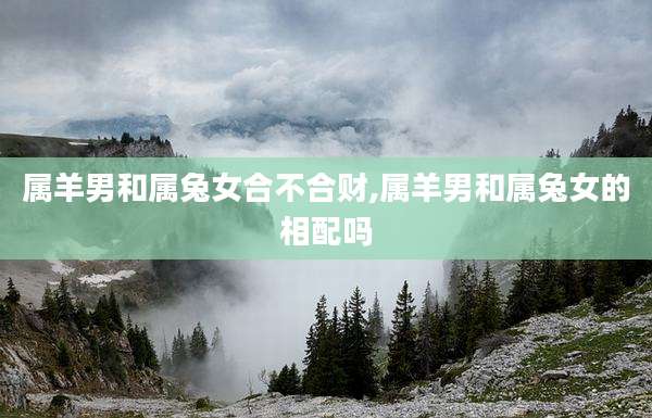 属羊男和属兔女合不合财,属羊男和属兔女的相配吗