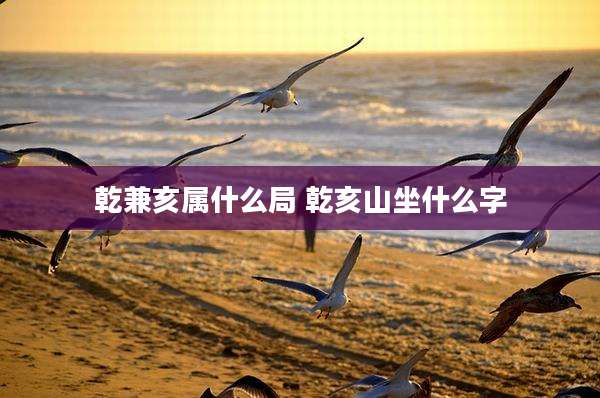 乾兼亥属什么局 乾亥山坐什么字