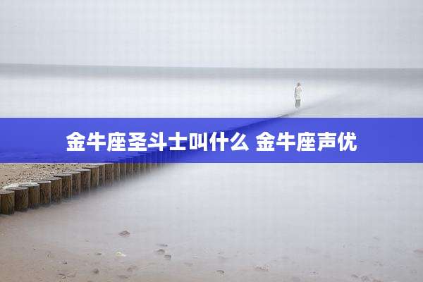 金牛座圣斗士叫什么 金牛座声优